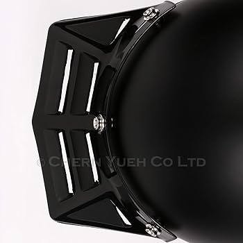 Amazon.co.jp: ヘルメットバイザー ブラック (Black) Vented